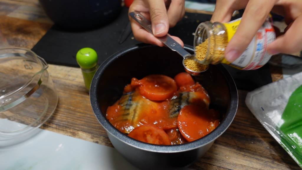 【サバとトマトは相性抜群！】電気圧力鍋でサバのイタリアン煮込み